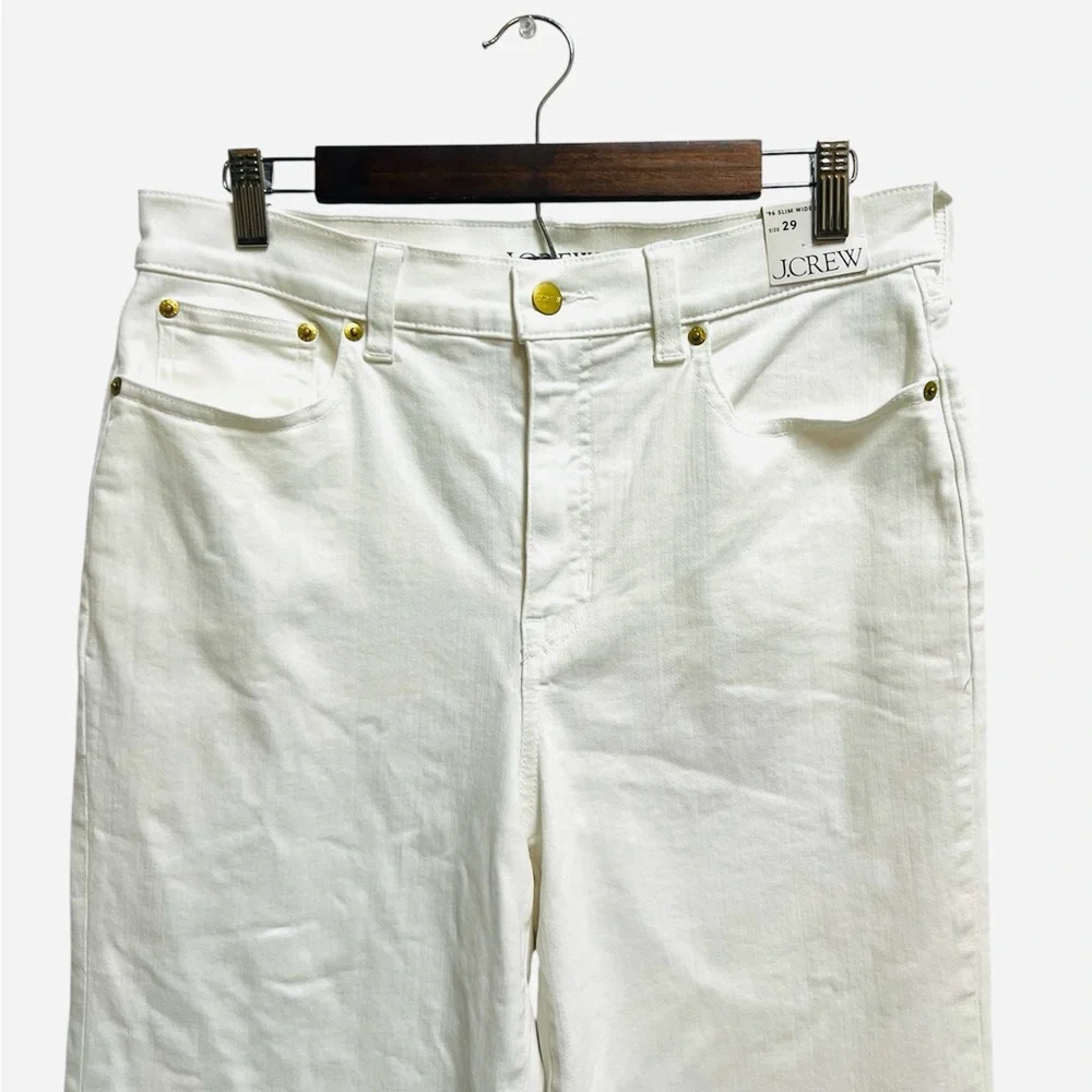 J.Crew Slim-wide jean in white size 29 NWT